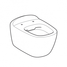 Унітаз підвісний Geberit Geberit Citterio Rimfree воронкоподібний закрита форма санфарфор білий KeraTect 500.510.01.1