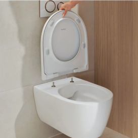 Унітаз підвісний Geberit Icon 36х53 см безободкове сидіння Soft Close кераміка альпійський білий/матовий 501.663.JT.1.1