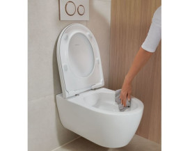 Унитаз подвесной Geberit iCon безободковый 36х53 см сантехнический фарфор белый 501.661.00.1