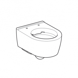 Унитаз подвесной Geberit iCon Rimfree воронкообразный закрытая форма с укороченным вылетом санфарфор белый 204070000