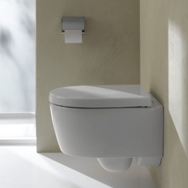 Унитаз подвесной Geberit iCon воронкообразный закрытая форма санфарфор белый 204000000