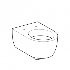 Унитаз подвесной Geberit iCon воронкообразный закрытая форма санфарфор белый 204000000