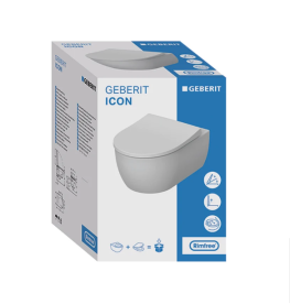 Підвісний унітаз Geberit One 35,5х53 см безободкове сидіння Soft Close кераміка білий матовий 501.664.00.1