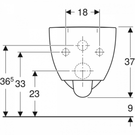 Унитаз подвесной Geberit Selnova 35,5х53 см с сидением с крышкой Soft-Close белый 500.694.01.2+500.335.01.1