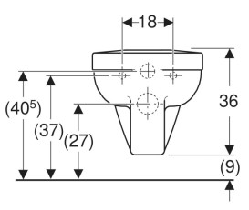 Унітаз підвісний Geberit Selnova Comfort Square 39х70 см сантехнічний фарфор білий 500.792.01.7