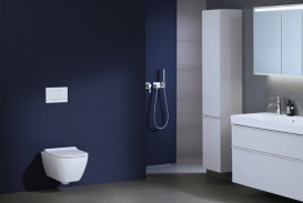 Унітаз підвісний Geberit Smyle Square 35,2х54 см безободковий санфарфор з кришкою білий 500.685.01.1