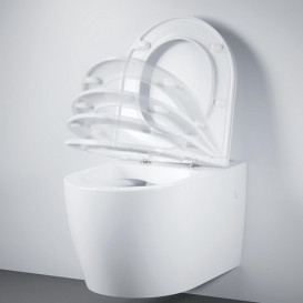 Унитаз подвесной Grohe Bau Ceramic 36,8х54,3 см с крышкой Soft-Close керамика альпин-белый 103860SH00