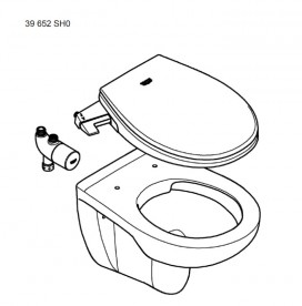 Унитаз подвесной Grohe BauCeramic с сиденьем с функцией биде и термостатом альпин-белый 39652SH0