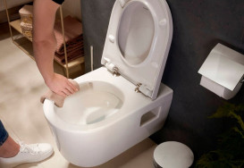 Унитаз подвесной Hansgrohe EluPura Original S безободковый 36х54 см керамика SmartClean белый 61178450