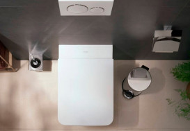 Унитаз подвесной Hansgrohe EluPura Original S 36х54 см с крышкой керамика SmartClean белый 61182450