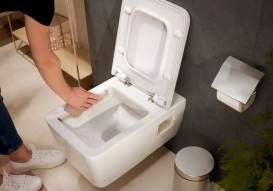 Унитаз подвесной Hansgrohe EluPura Original S 36х54 см с крышкой керамика SmartClean белый 61182450