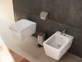 Унитаз подвесной Hansgrohe EluPura Original S 36х54 см с крышкой керамика SmartClean белый 61182450