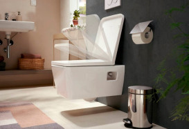 Унитаз подвесной Hansgrohe EluPura Original S 36х54 см с крышкой керамика SmartClean белый 61182450