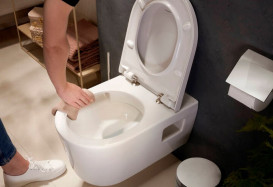 Унитаз подвесной Hansgrohe EluPura Original S безободковый 36х54 см керамика HygieneEffect белый 62016450