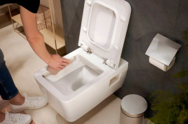 Унитаз подвесной Hansgrohe EluPura Original S безободковый 36х54 см керамика HygieneEffect белый 62018450