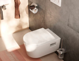 Унитаз подвесной Hansgrohe EluPura Original S 36х54 см с крышкой керамика HygieneEffect белый 62050450