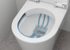 Унитаз подвесной Hansgrohe EluPura Original S 36х54 см с крышкой керамика HygieneEffect белый 62050450