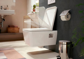 Унитаз подвесной Hansgrohe EluPura Original Q 36х54 см с крышкой керамика HygieneEffect белый 62051450