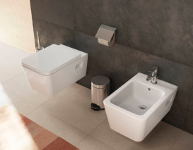 Унитаз подвесной Hansgrohe EluPura Original Q 36х54 см с крышкой керамика HygieneEffect белый 62051450