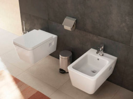 Унитаз подвесной Hansgrohe EluPura Original Q AquaChannel Flush 36х54 см с крышкой керамика белый 60289450
