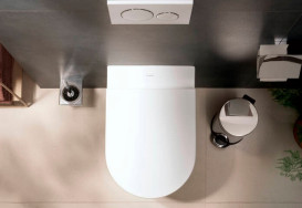 Унитаз подвесной Hansgrohe EluPura Original S AquaChannel Flush 36х54 см с крышкой керамика белый 60207450