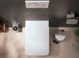 Унитаз подвесной Hansgrohe EluPura Original Q AquaChannel Flush 36х54 см с крышкой керамика белый 60208450