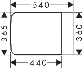Унитаз подвесной Hansgrohe EluPura Original Q AquaChannel Flush DIY 36х54 см с крышкой керамика белый 60289455