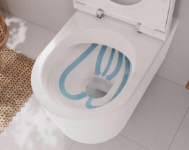 Унитаз подвесной Hansgrohe EluPura Q 36х54 см с крышкой керамика SmartClean белый 61119450