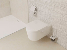 Унитаз подвесной Hansgrohe EluPura Q 36х54 см с крышкой керамика SmartClean белый 61119450