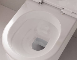 Унитаз подвесной Hansgrohe EluPura Q 36х54 см с крышкой керамика SmartClean белый 61119450