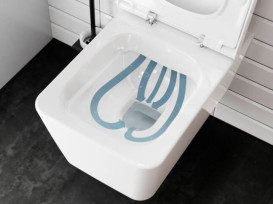 Унитаз подвесной Hansgrohe EluPura Q AquaFall Flush безободковый 36х54 см керамика белый 60194450