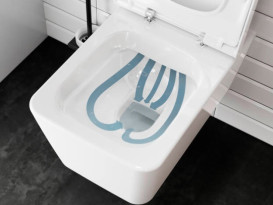 Унитаз подвесной Hansgrohe EluPura Q AquaFall Flush 36х54 см керамика SmartClean белый 61116450