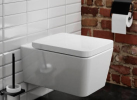 Унитаз подвесной Hansgrohe EluPura Q AquaFall Flush 36х54 см керамика SmartClean белый 61116450