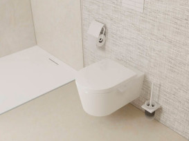 Унитаз подвесной Hansgrohe EluPura S 36х54 см с крышкой керамика HygieneEffect белый 62021450