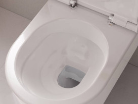 Унитаз подвесной Hansgrohe EluPura S 36х54 см с крышкой керамика HygieneEffect белый 62021450