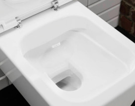 Унитаз подвесной Hansgrohe EluPura S 36х54 см с крышкой керамика HygieneEffect белый 62023450