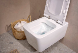 Унитаз подвесной Hansgrohe EluPura S 36х54 см с крышкой керамика HygieneEffect белый 62023450