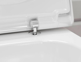 Унитаз подвесной Hansgrohe EluPura S 36х54 см с крышкой керамика HygieneEffect белый 62023450