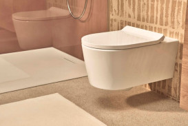 Унитаз подвесной Hansgrohe EluPura S 36х54 см с крышкой керамика HygieneEffect белый 62025450