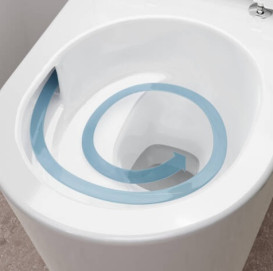 Унитаз подвесной Hansgrohe EluPura S 36х54 см с крышкой керамика HygieneEffect белый 62025450