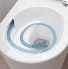 Унитаз подвесной Hansgrohe EluPura S 36х54 см с крышкой керамика SmartClean белый 61115450