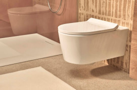 Унитаз подвесной Hansgrohe EluPura S 36х54 см с крышкой керамика SmartClean белый 61115450