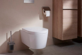 Унитаз подвесной Hansgrohe EluPura S AquaHelix Flush 36х54 см керамика SmartClean белый 61114450