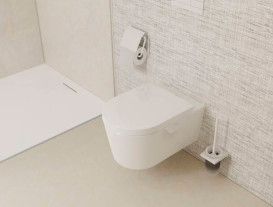 Унітаз підвісний Hansgrohe EluPura S AquaFall Flush 36х54 см кераміка SmartClean білий 61118450