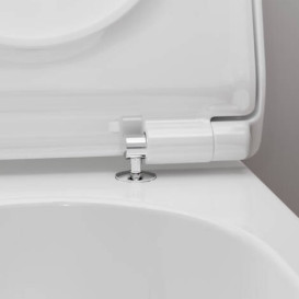 Унитаз подвесной Hansgrohe EluPura S AquaHelix Flush 36х54 см с сиденьем с крышкой керамика белый 60344450