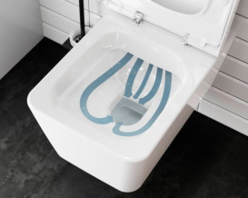 Унитаз подвесной Hansgrohe EluPura Q безободковый 36х54 см керамика HygieneEffect белый 62022450