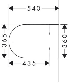 Унитаз подвесной Hansgrohe GladeLake S AquaChannel Flush 36х54 см с сиденьем с крышкой керамика белый 60201450