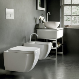 Унітаз підвісний Hatria Bianca 52х36 см санітарна кераміка білий глянцевий 00Y1X401