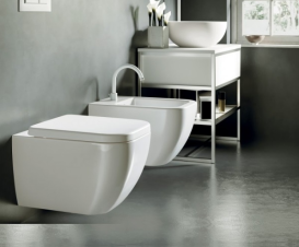 Унітаз підвісний Hatria Bianca 52х36 см безободковий санітарна кераміка білий глянцевий 00Y3AK01