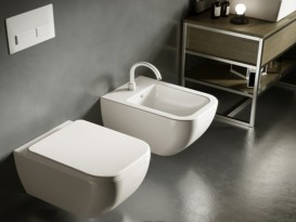 Унитаз подвесной Hatria Bianco с сидением с крышкой Soft Close белый Y1X401 + Y1VB01